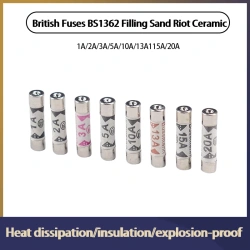 BS1362 Ceramic Fuses 6*25mm